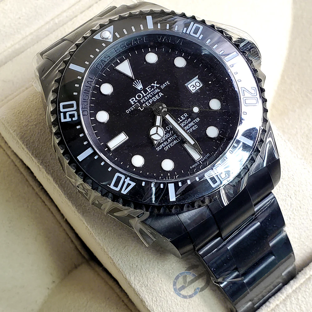 Rolex Sea-Dweller Deepsea 44mm Black PVD Watch 116660 Box Papers - Image 3