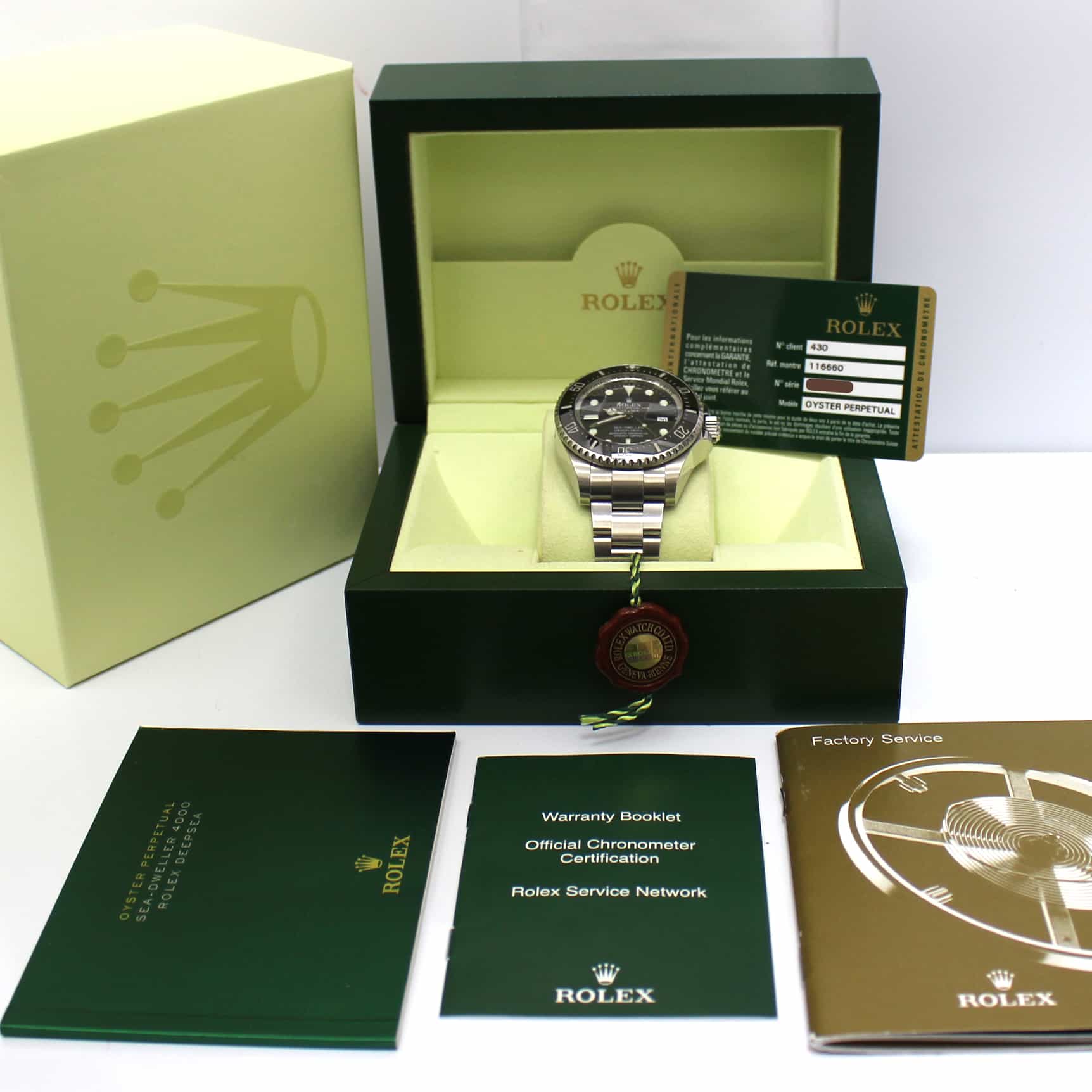 Rolex Sea-Dweller DeepSea 44mm Ceramic Bezel Automatic Stainless Steel Mens Watch 116660 - Image 3