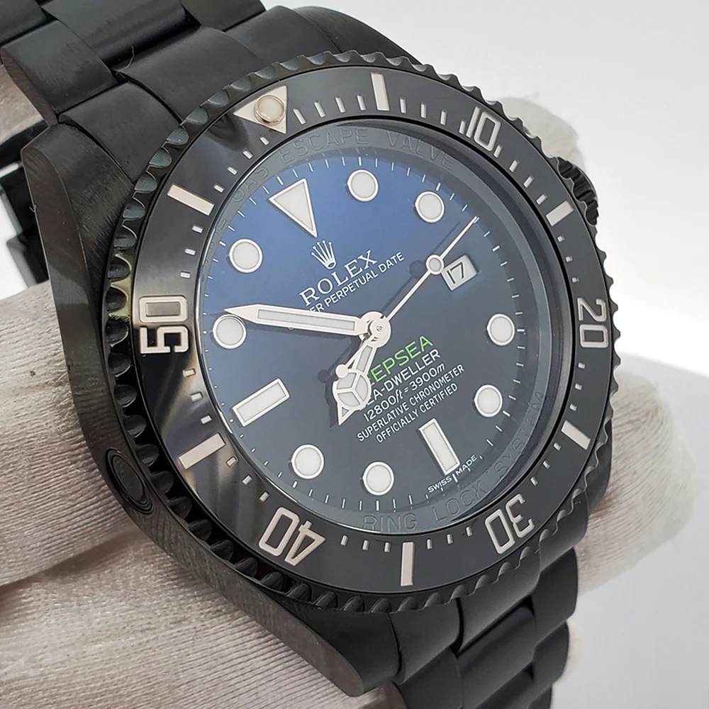 Rolex Sea-Dweller Deepsea 44mm D-Blue James Cameron Dial Black PVD Watch 116660 Box Papers - Image 3