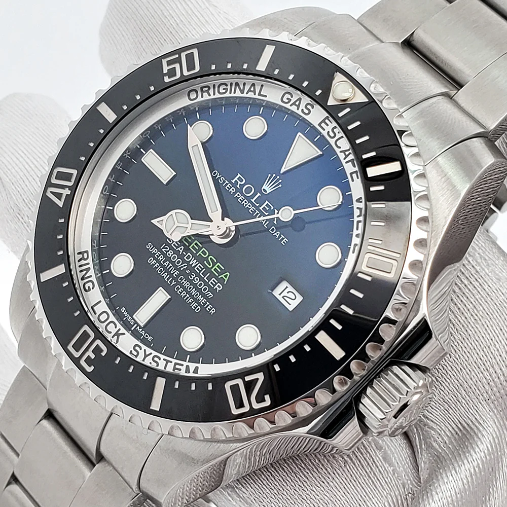 Rolex Sea-Dweller Deepsea 44mm D-Blue James Cameron Steel Oyster Watch 116660 Box Papers - Image 2