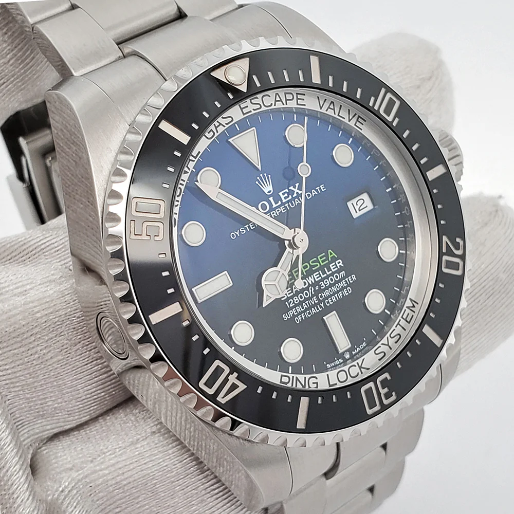 Rolex Sea-Dweller Deepsea 44mm D-Blue James Cameron Steel Oyster Watch 126660 Box Papers - Image 3