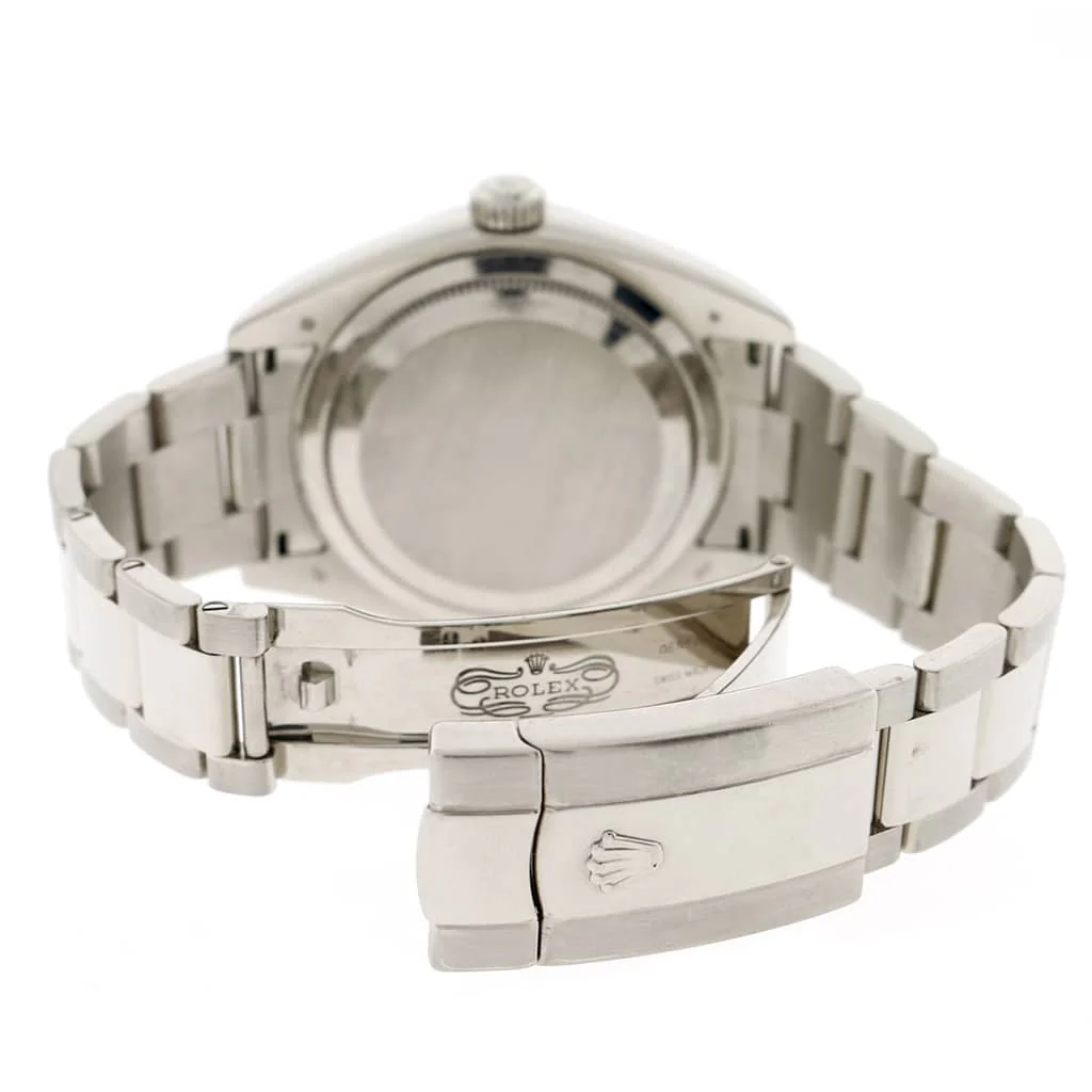 Rolex Sky-Dweller 18K White Gold Factory Ivory Roman Dial 42mm Watch 326939 Box Papers - Image 8