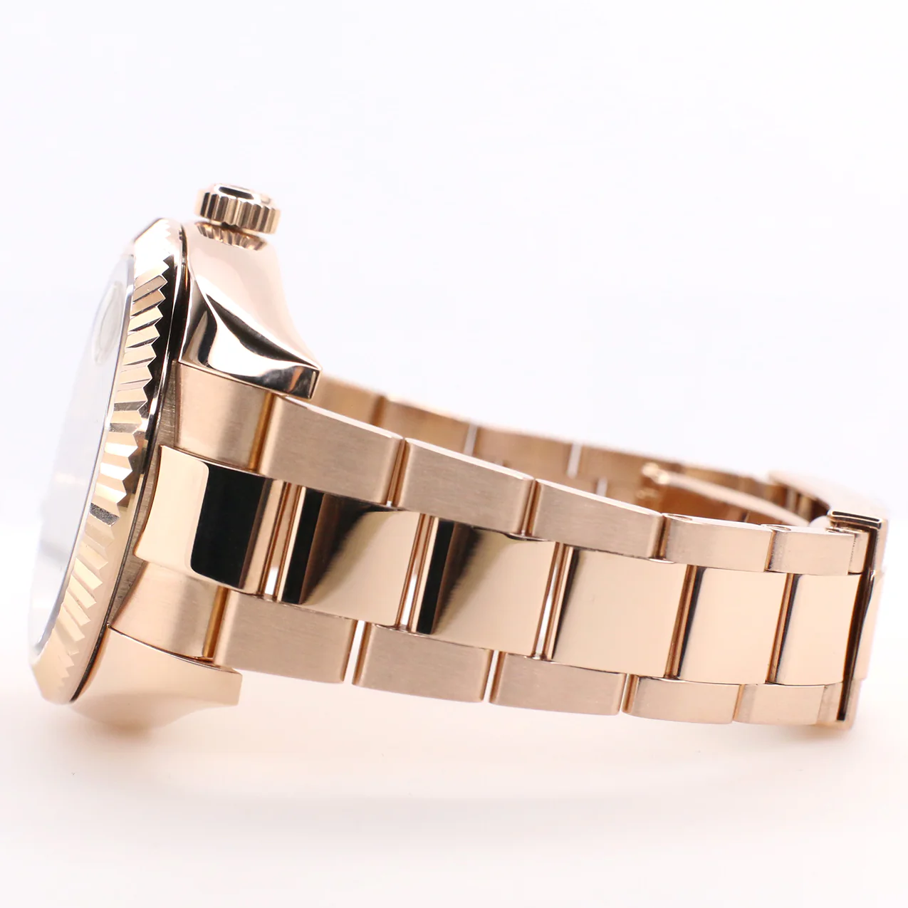 Rolex Sky-Dweller 42mm 18K Rose Gold Watch with Sundust Roman Dial 326935 Box Papers - Image 4