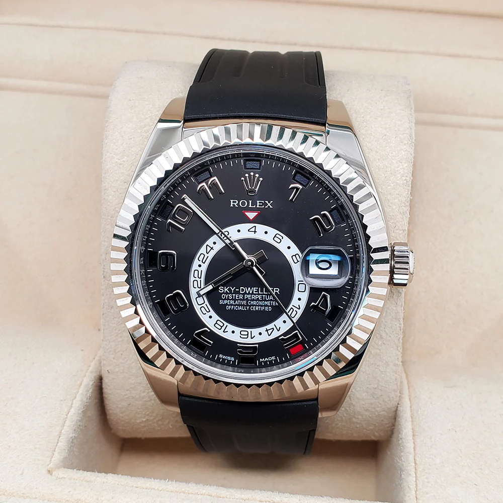 Rolex Sky-Dweller 42mm 326139 Black Dial White Gold Watch - Image 3
