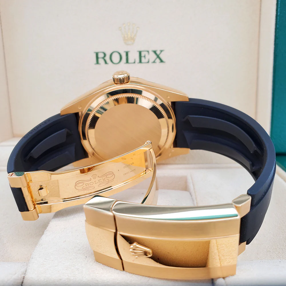 Rolex Sky-Dweller 42mm 326238 Champagne Dial Oysterflex Strap Yellow Gold Watch 2022 Box Papers - Image 6