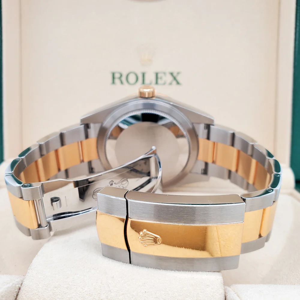 Rolex Sky-Dweller 42mm Black Dial Yellow Gold/Steel Watch 326933 Box Papers - Image 6