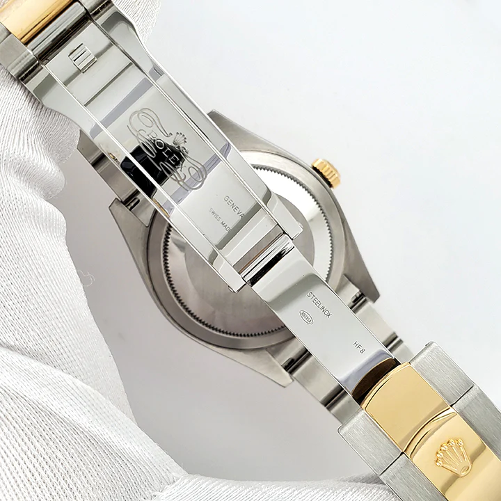 Rolex Sky-Dweller 42mm Champagne Dial Yellow Gold/Steel Watch 326933 Box Papers - Image 5