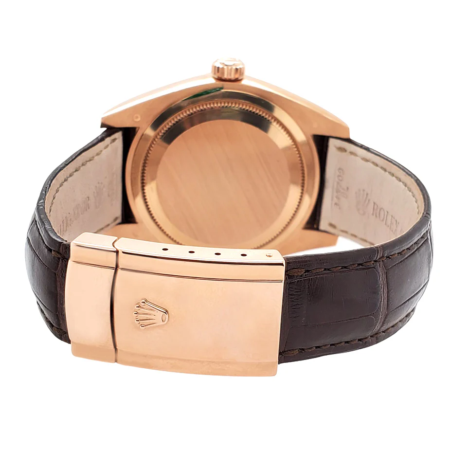 Rolex Sky-Dweller 42mm Chocolate Arabic Dial Everose Gold Watch 326135 Box Papers - Image 4