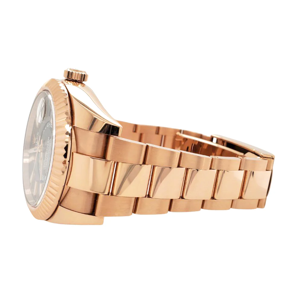 Rolex Sky-Dweller 42mm Dark Rhodium Index Dial 18K Rose Gold Oyster Watch 326935 - Image 4