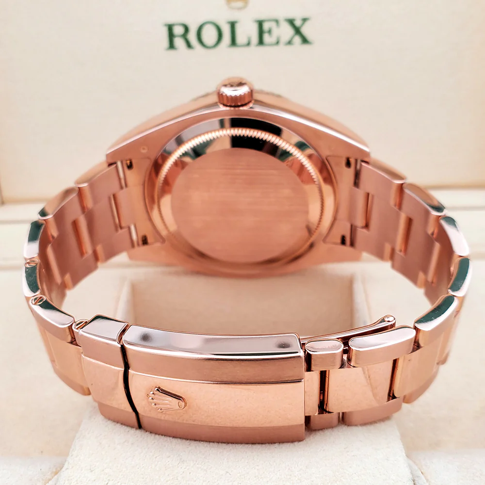 Rolex Sky-Dweller 42mm Sundust Roman Dial Rose Gold Watch 326935 Box Papers - Image 5