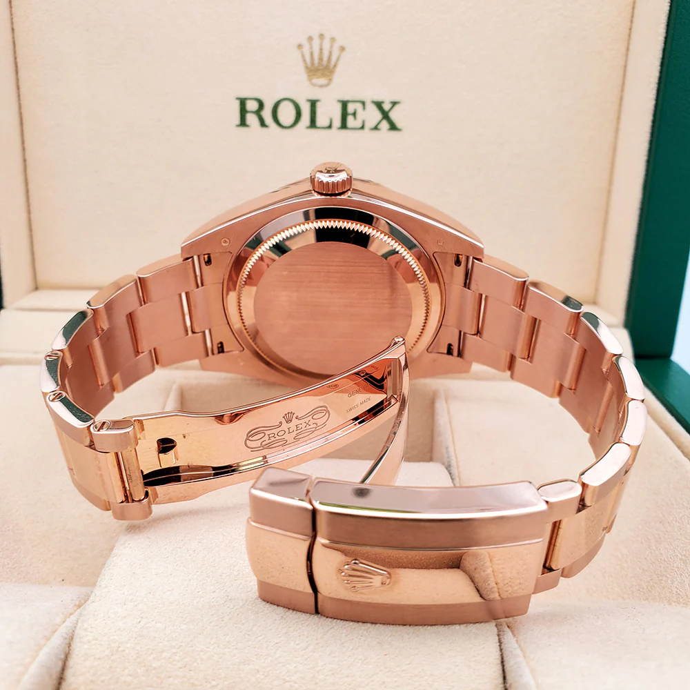 Rolex Sky-Dweller 42mm Sundust Roman Dial Rose Gold Watch 326935 Box Papers - Image 6