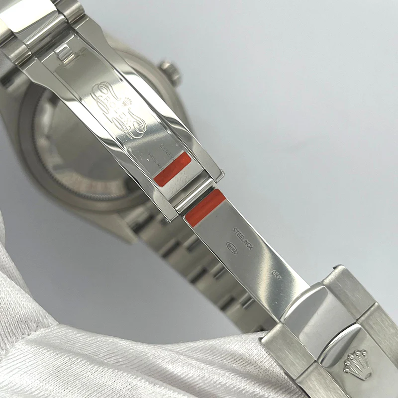 Rolex Sky-Dweller 42mm White Gold Fluted Bezel Blue Dial Steel Watch 326934 Box Papers - Image 5