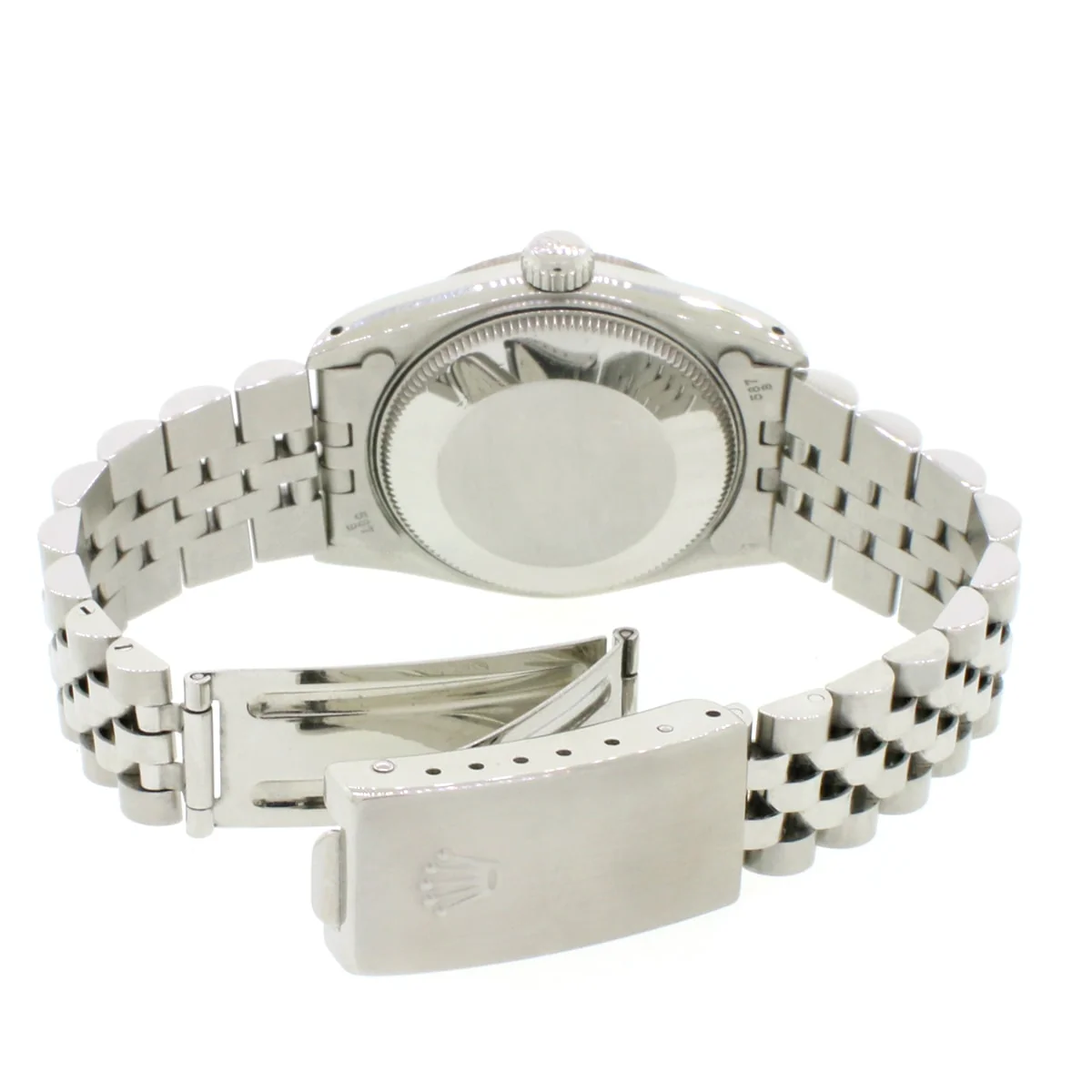 Rolex Datejust 31mm Silver Index Dial/White gold fluted bezel Jubilee steel Watch 68274 - Image 6