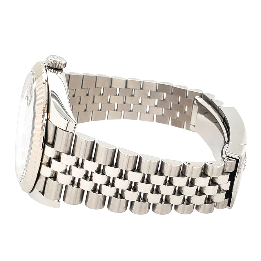 Rolex Datejust 41 - Fluted Bezel - Dark Rhodium Diamond Dial - Jubilee Bracelet - 126334 dkrdj - Image 3