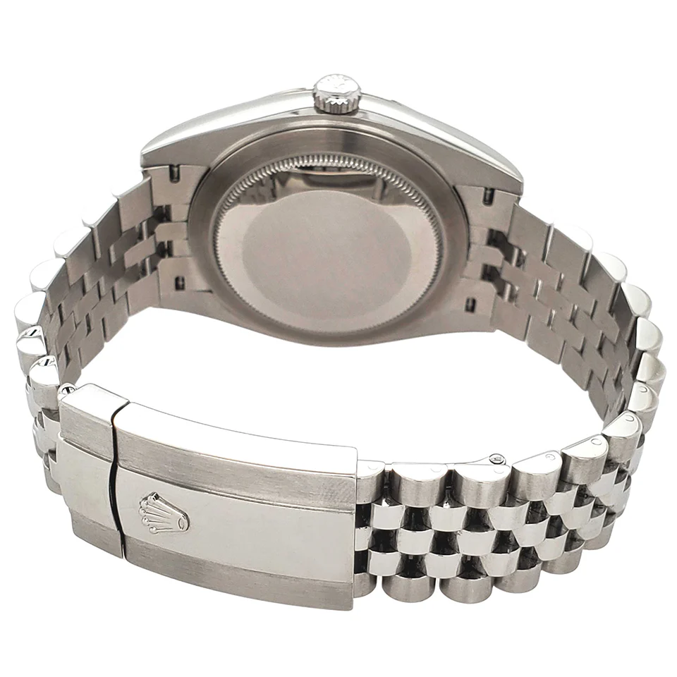 Rolex Datejust 41 - Fluted Bezel - Dark Rhodium Diamond Dial - Jubilee Bracelet - 126334 dkrdj - Image 4