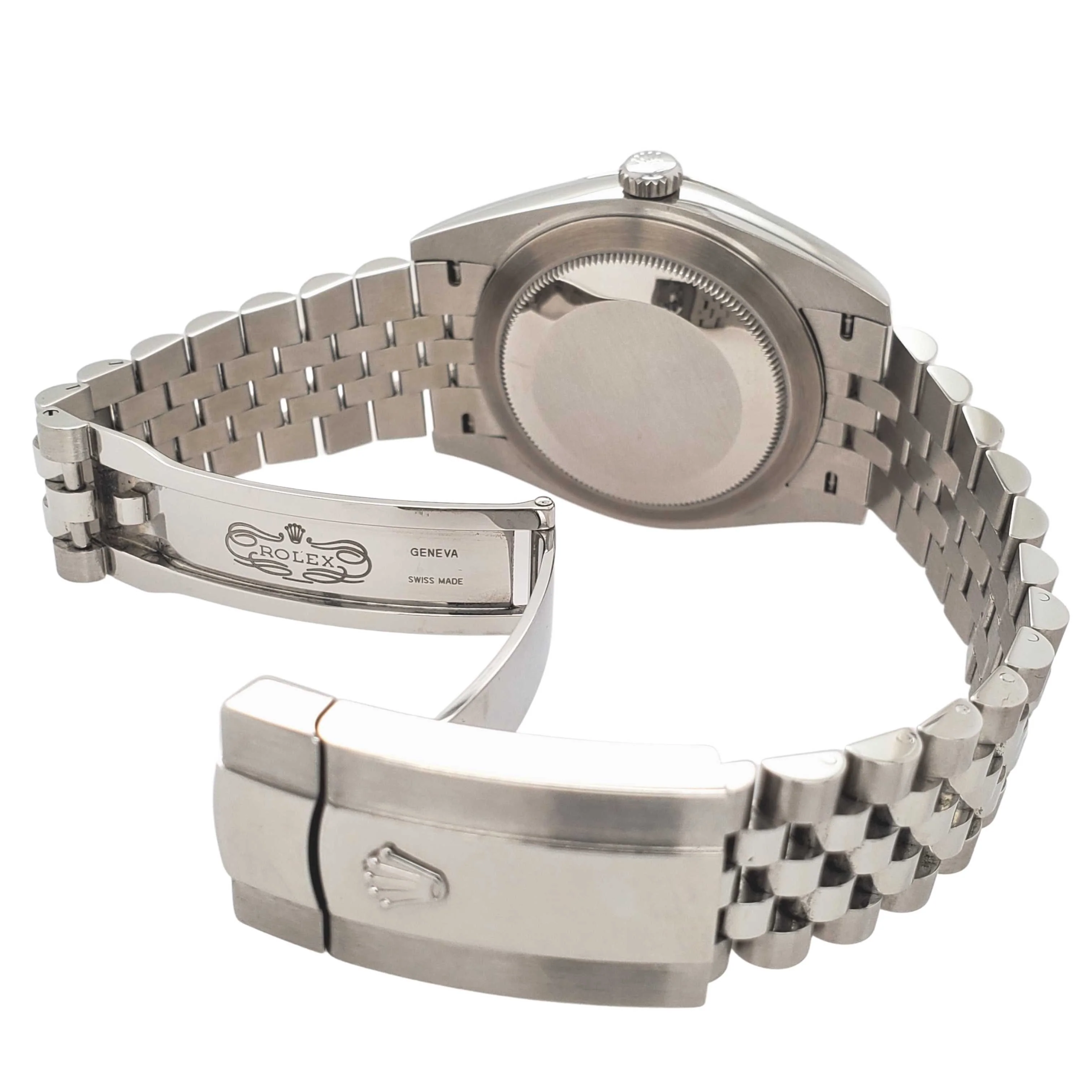 Rolex Datejust 41 - Fluted Bezel - Dark Rhodium Diamond Dial - Jubilee Bracelet - 126334 dkrdj - Image 5