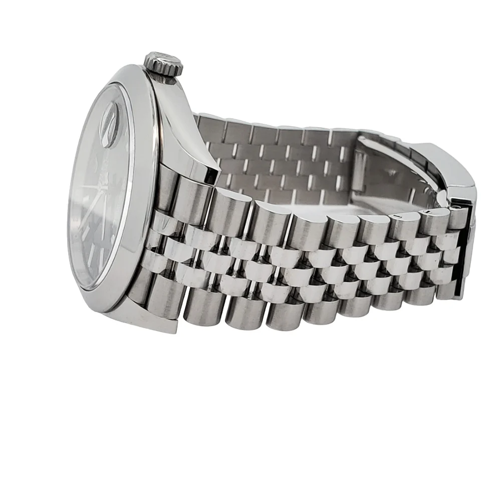 Rolex Steel Datejust 41 Blue Index Dial Stainless Steel Jubilee Watch 126300 Box Papers - Image 4