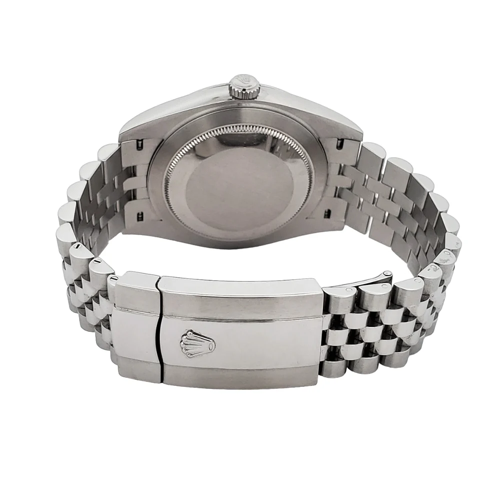 Rolex Steel Datejust 41 Blue Index Dial Stainless Steel Jubilee Watch 126300 Box Papers - Image 5