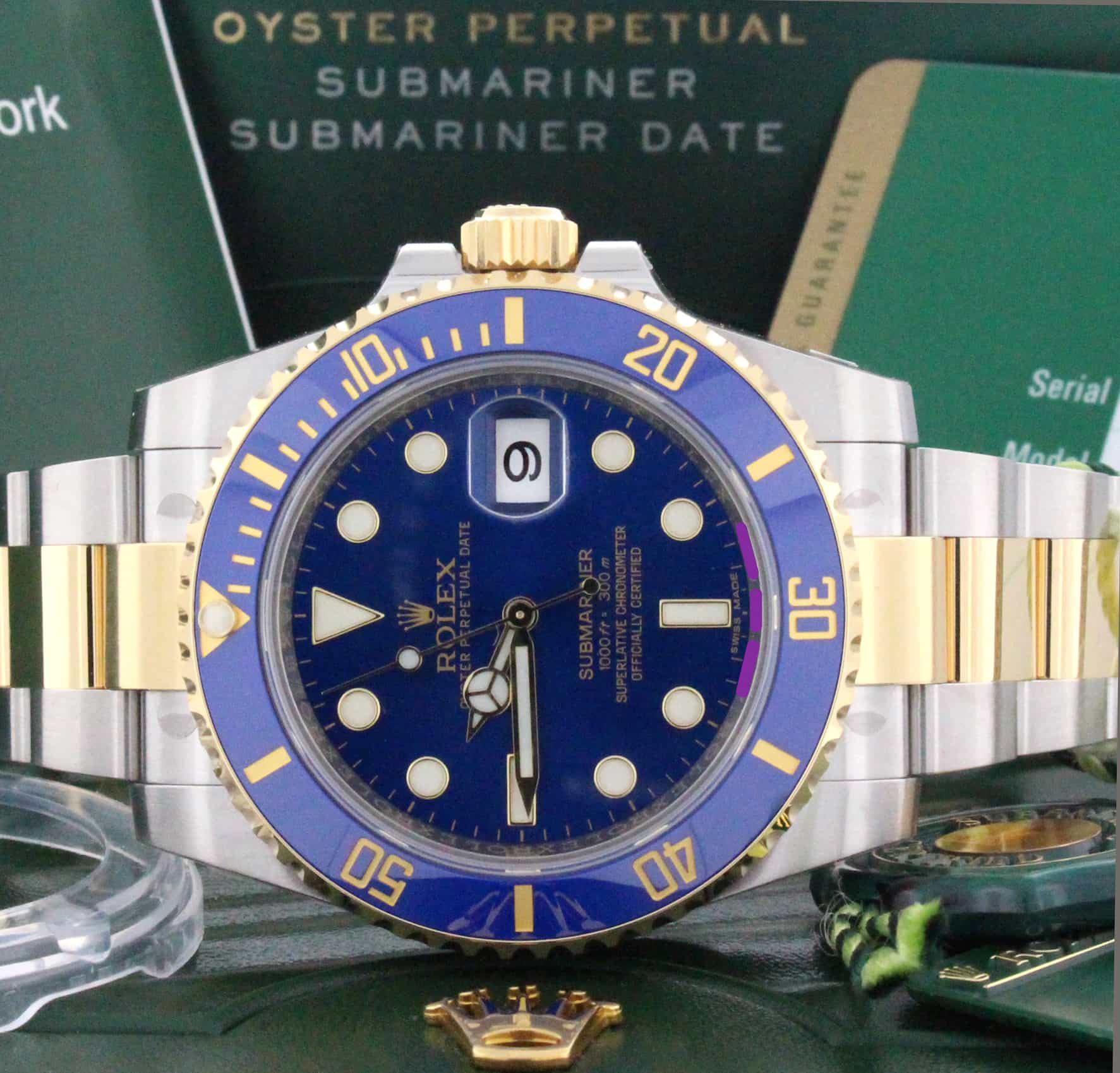 Rolex Submariner 18KT/SS Ceramic Blue Dial Watch 116613 - Image 2