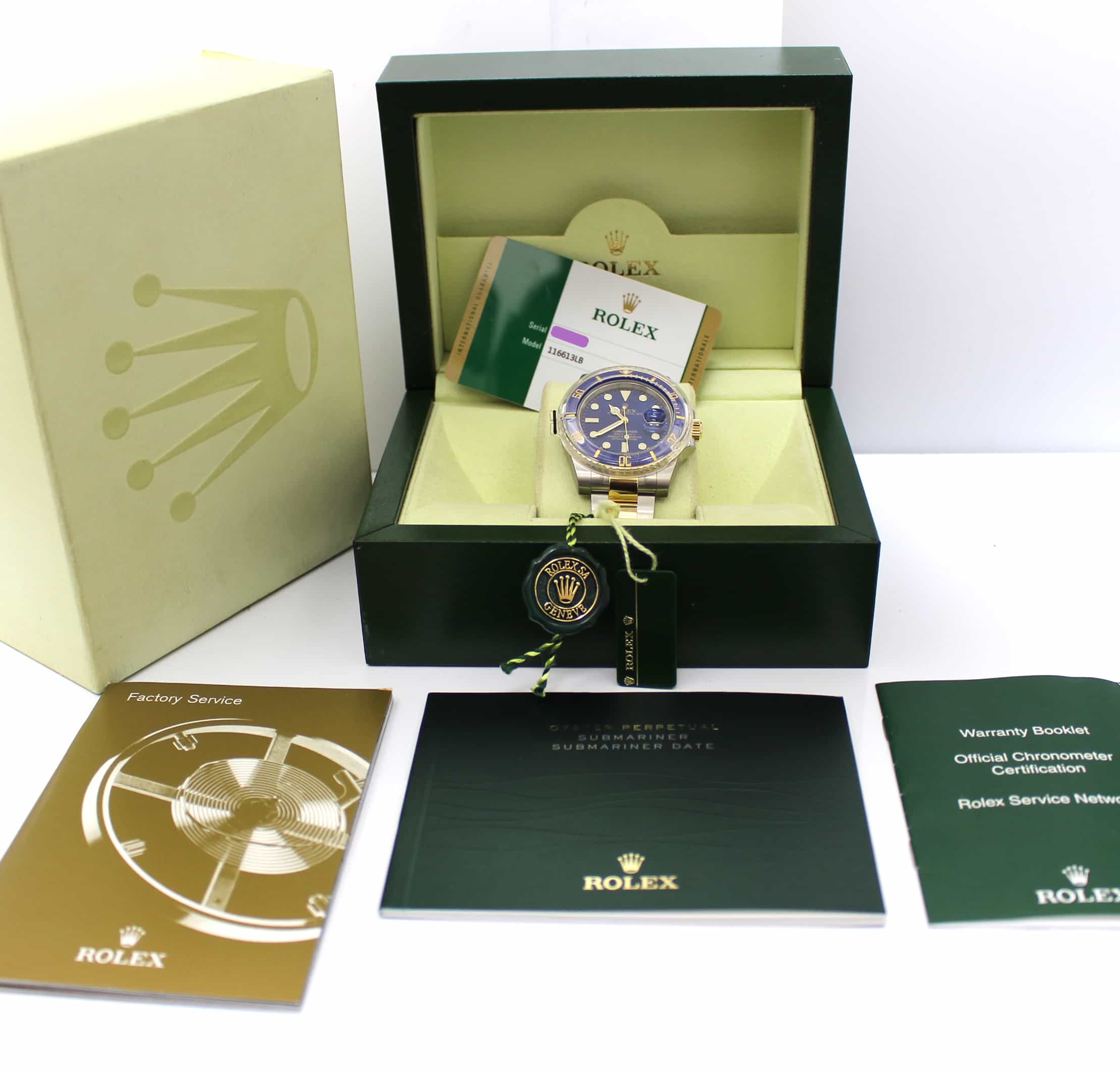 Rolex Submariner 18KT/SS Ceramic Blue Dial Watch 116613 - Image 3