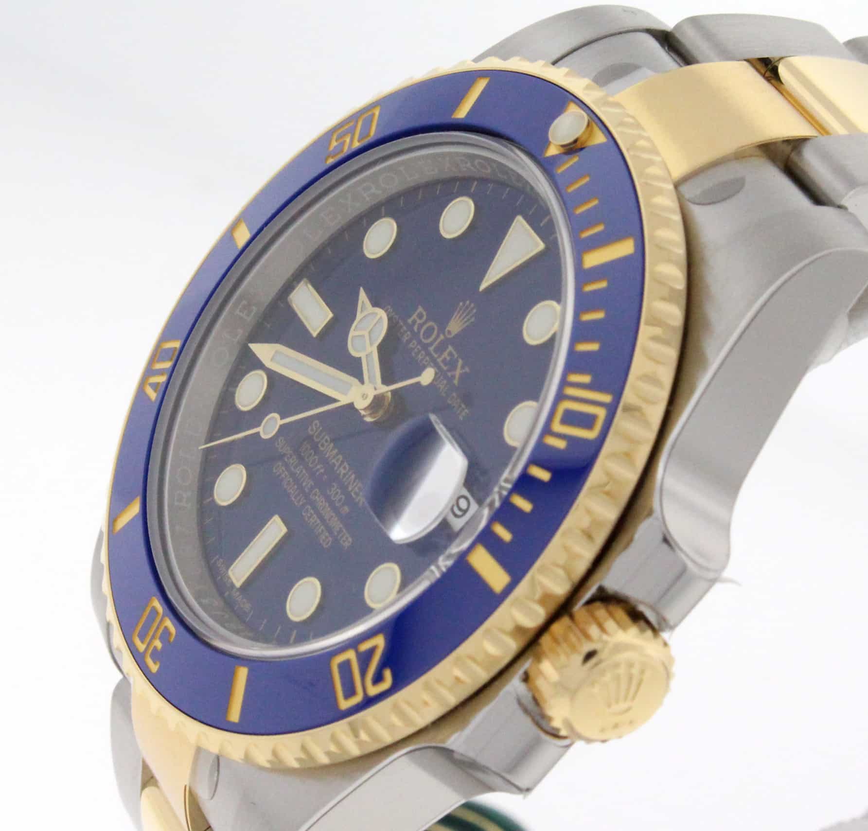 Rolex Submariner 18KT/SS Ceramic Blue Dial Watch 116613 - Image 4