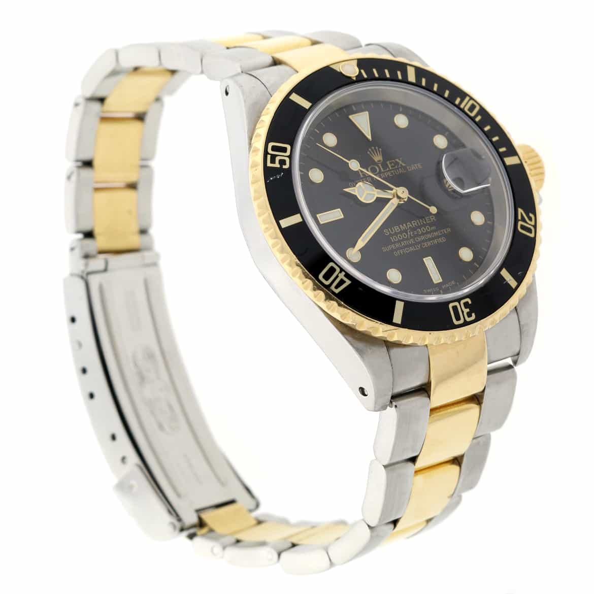 Rolex Submariner 2-Tone 18K Yellow Gold & Stainless Steel 40MM Automatic Mens Watch 16613 - Image 6