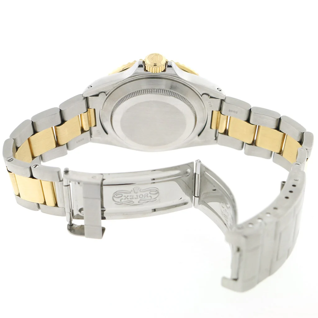 Rolex Submariner 2-Tone 18K Yellow Gold/Stainless Steel Blue Bezel & Dial Mens Oyster Watch 16803 - Image 6