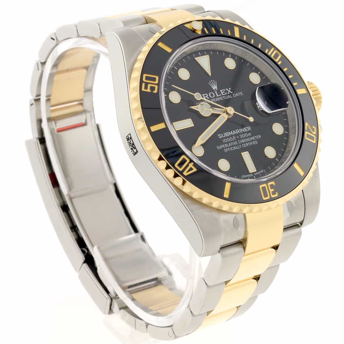 Rolex Submariner 2-Tone 18K Yellow Gold/Stainless Steel Black Ceramic Bezel Automatic Mens Oyster Watch 116613 Box & Papers - Image 10