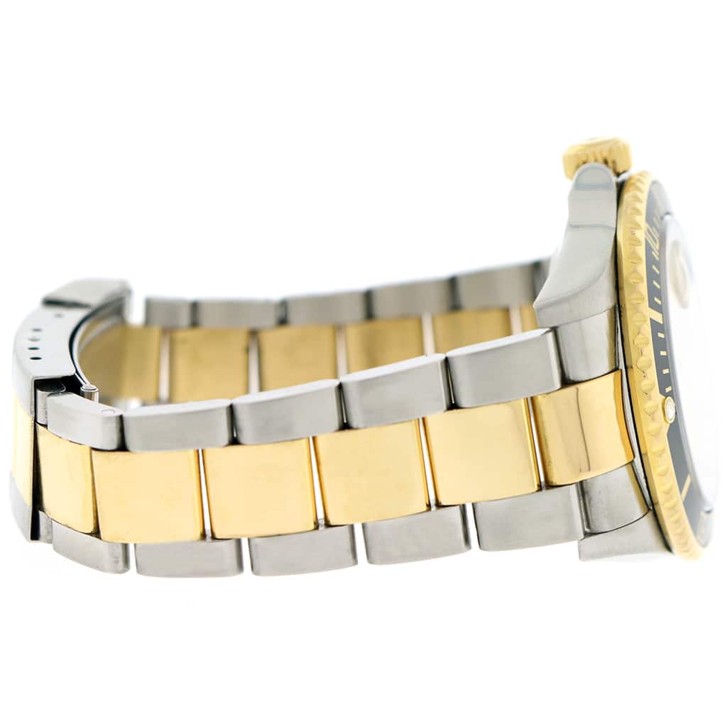 Rolex Submariner 2-Tone 18K Yellow Gold/Steel Original Serti Diamond Dial 40mm Mens Oyster Watch 16613 - Image 6