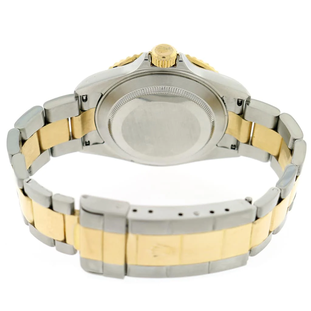 Rolex Submariner 2-Tone 18K Yellow Gold/Steel Original Serti Diamond Dial 40mm Mens Oyster Watch 16613 - Image 8