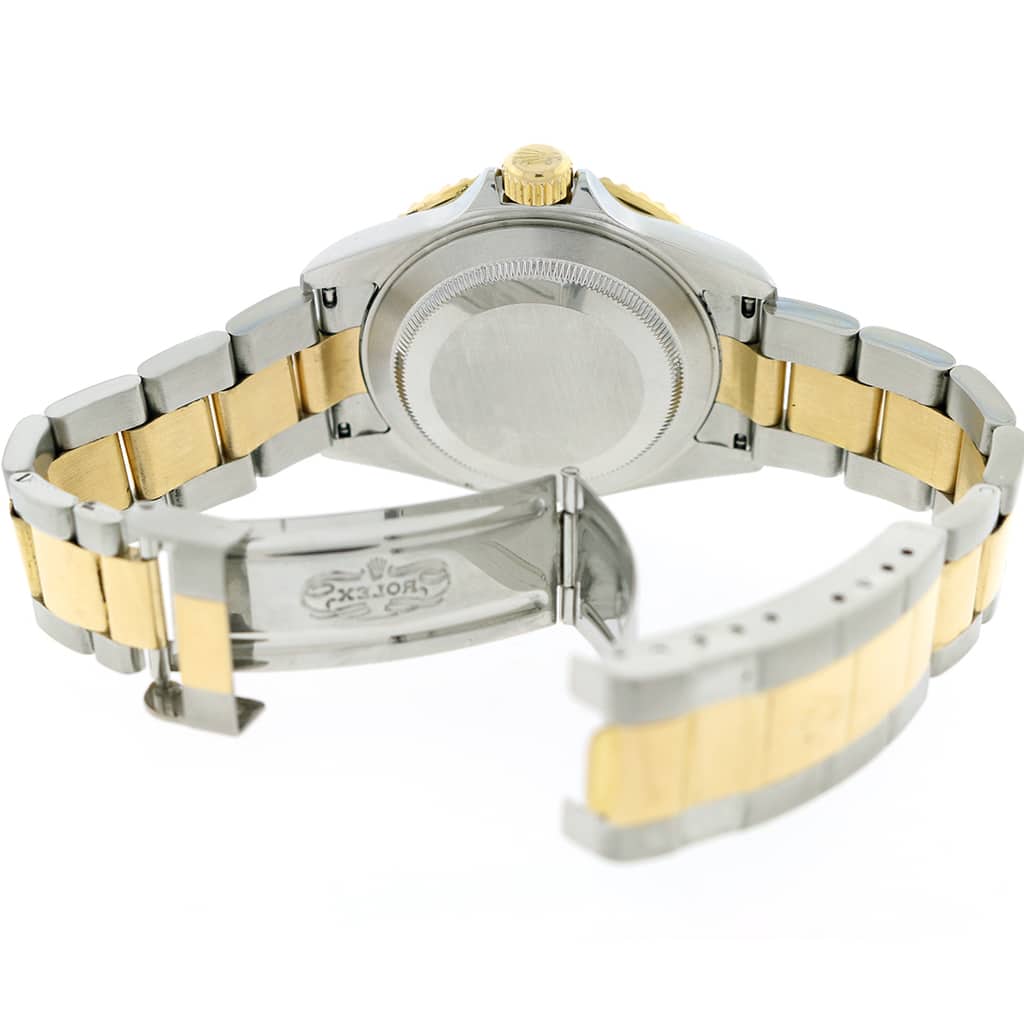 Rolex Submariner 2-Tone 18K Yellow Gold/Steel Original Serti Diamond Dial 40mm Mens Oyster Watch 16613 - Image 9
