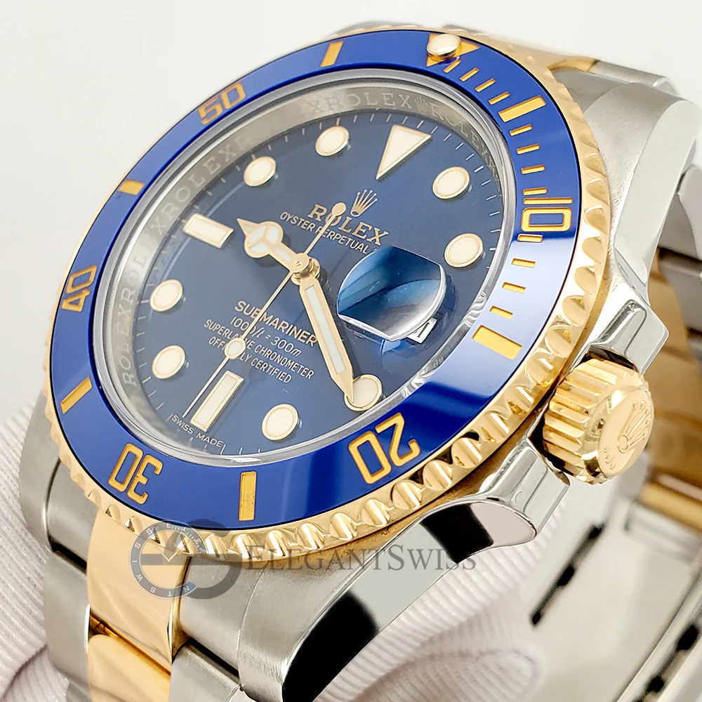 Rolex Submariner 40mm 116613LB Yellow Gold/Steel Blue Dial Watch 2020 Box Papers - Image 2