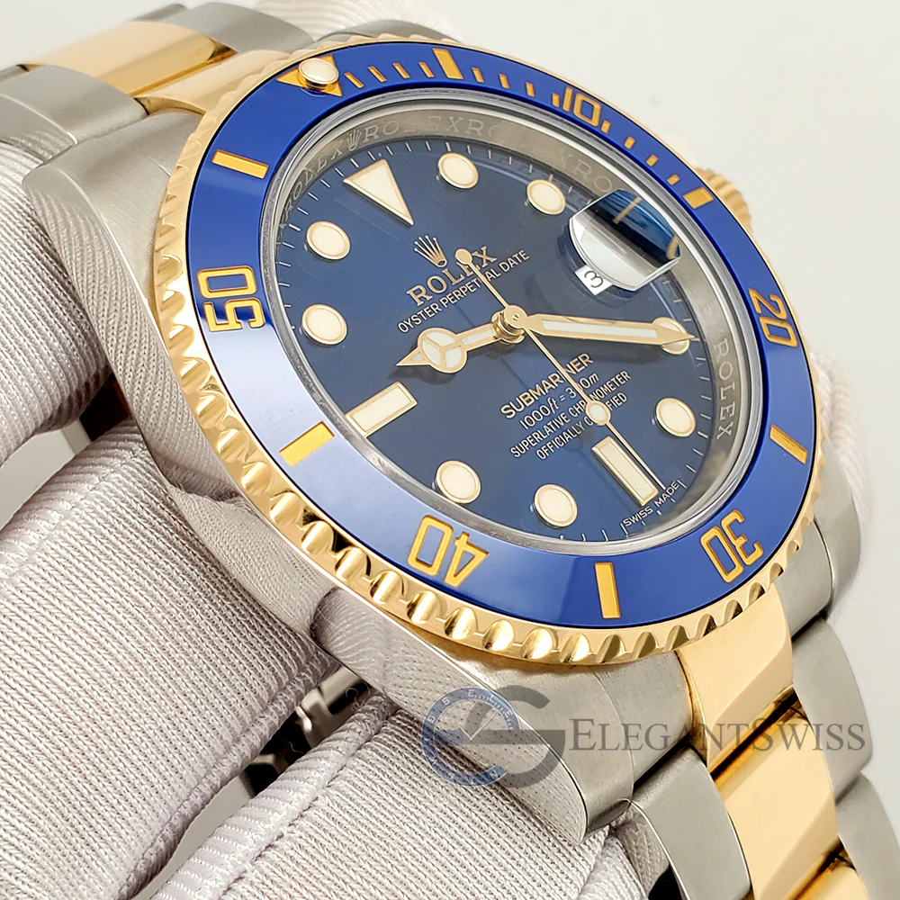 Rolex Submariner 40mm 116613LB Yellow Gold/Steel Blue Dial Watch Box Papers - Image 2