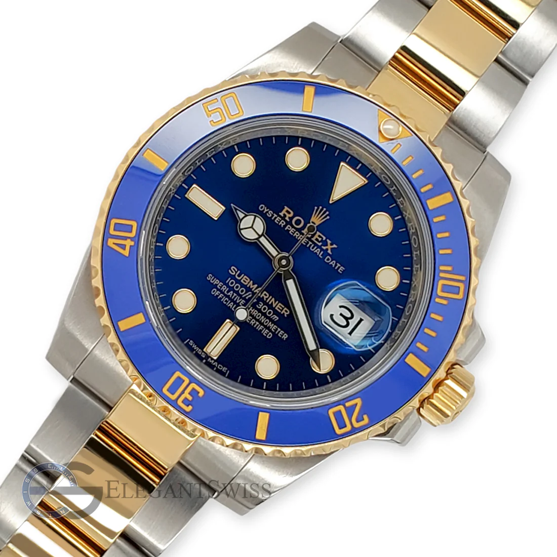 Rolex Submariner 40mm 116613LB Yellow Gold/Steel Blue Dial Watch Box Papers - Image 3