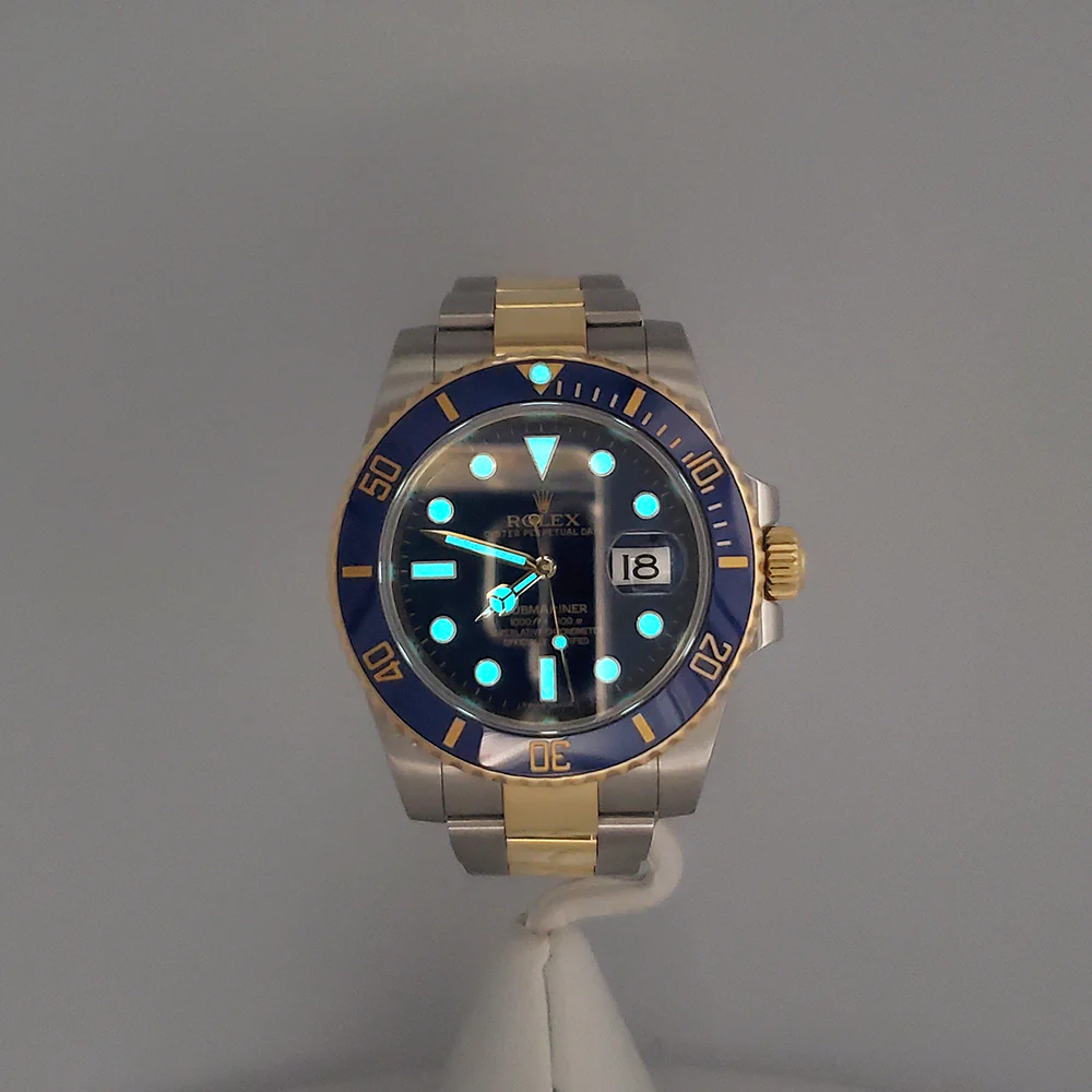 Rolex Submariner 40mm 116613LB Yellow Gold/Steel Blue Dial Watch Box/Papers/Tag - Image 8