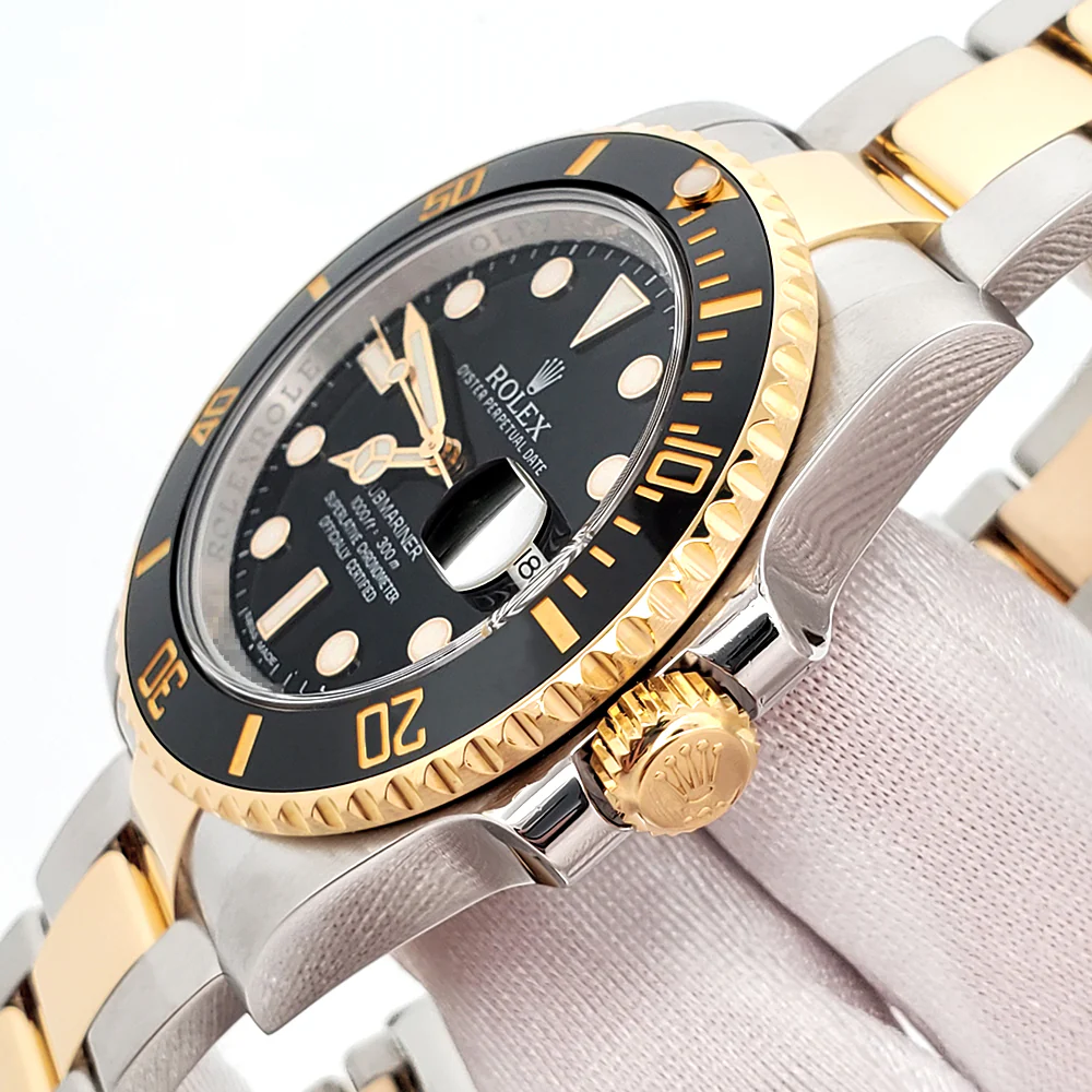 Rolex Submariner 40mm 2-Tone Yellow Gold/Steel Black Dial Watch 116613LN Box Papers - Image 3