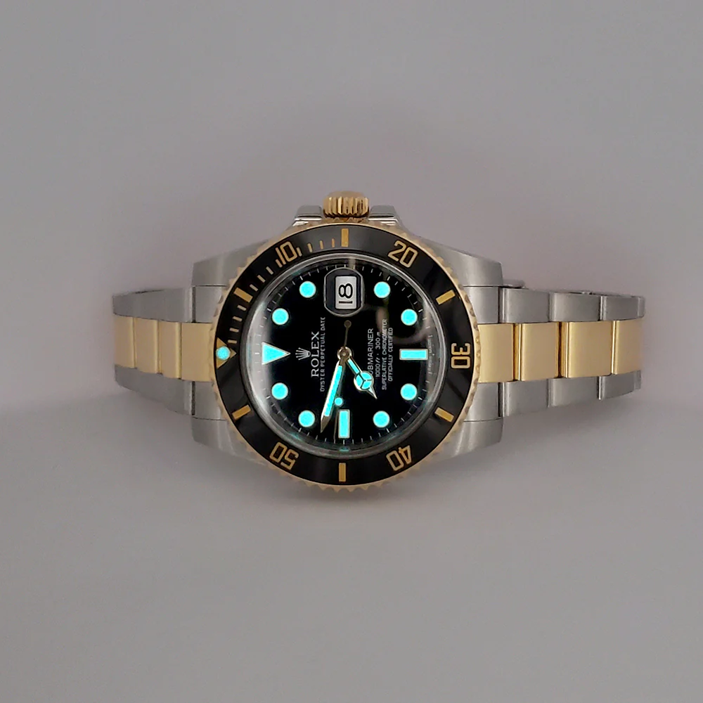 Rolex Submariner 40mm 2-Tone Yellow Gold/Steel Black Dial Watch 116613LN Box Papers - Image 8