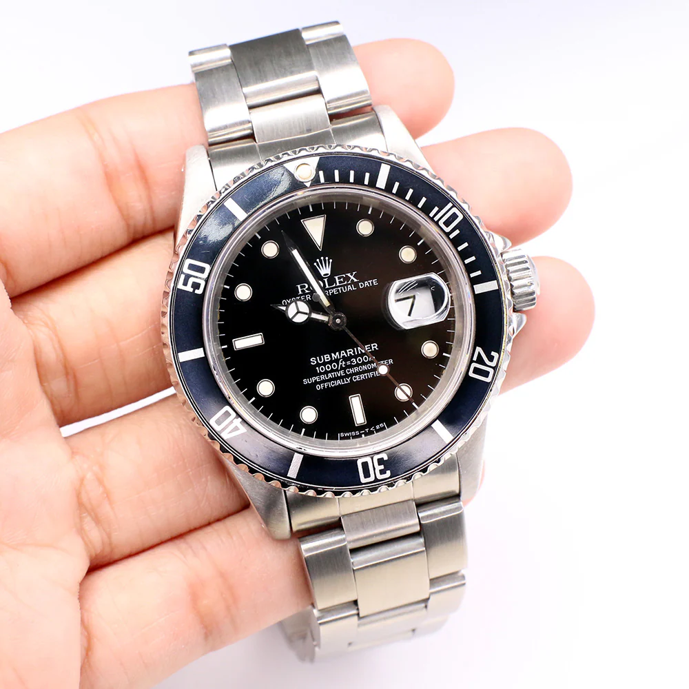 Rolex Submariner 40MM Black Dial Stainless Steel Oyster Watch/Box/Papers/16610 - Image 3