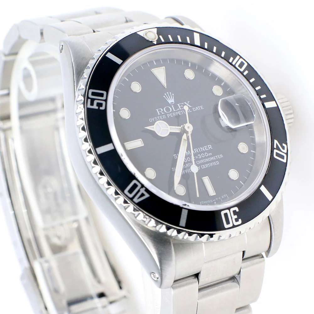 Rolex Submariner 40MM Black Dial Stainless Steel Oyster Watch/Box/Papers/16610 - Image 4