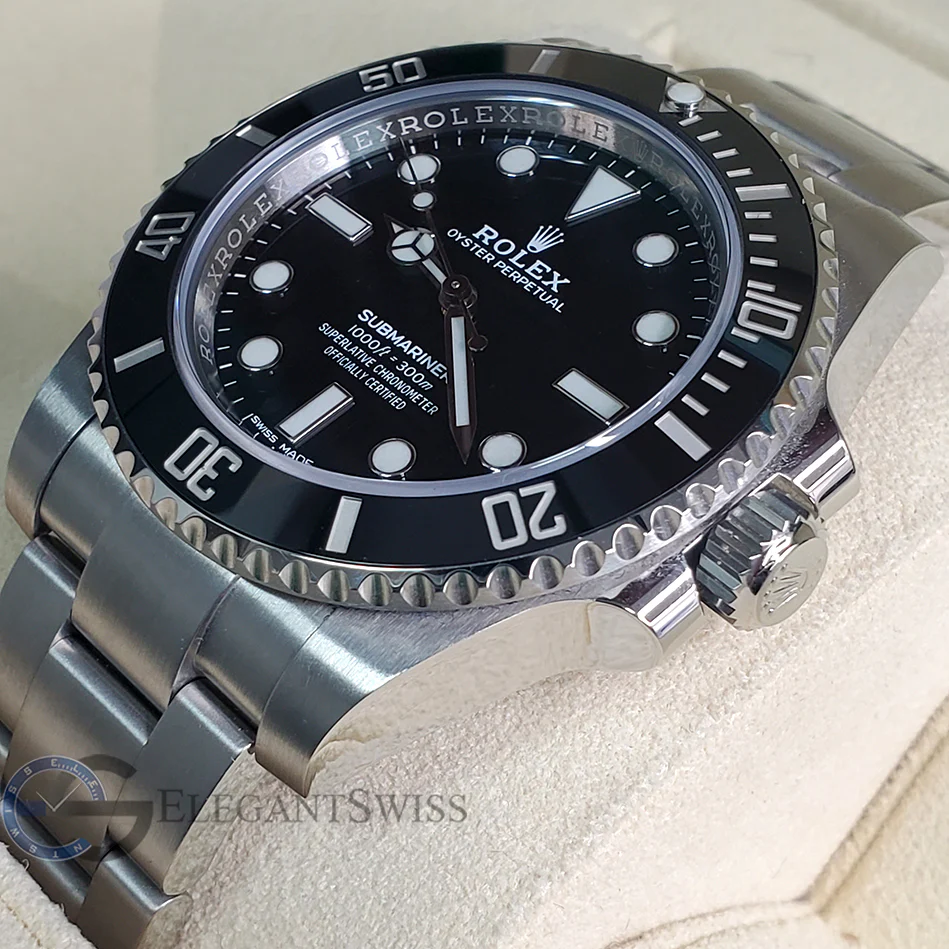 Rolex Submariner 40MM No-Date Black Dial Stainless Steel Watch 114060 Box Papers - Image 2