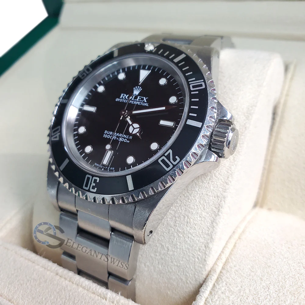 Rolex Submariner 40MM No-Date Black Dial Stainless Steel Watch 14060 Box Papers - Image 5