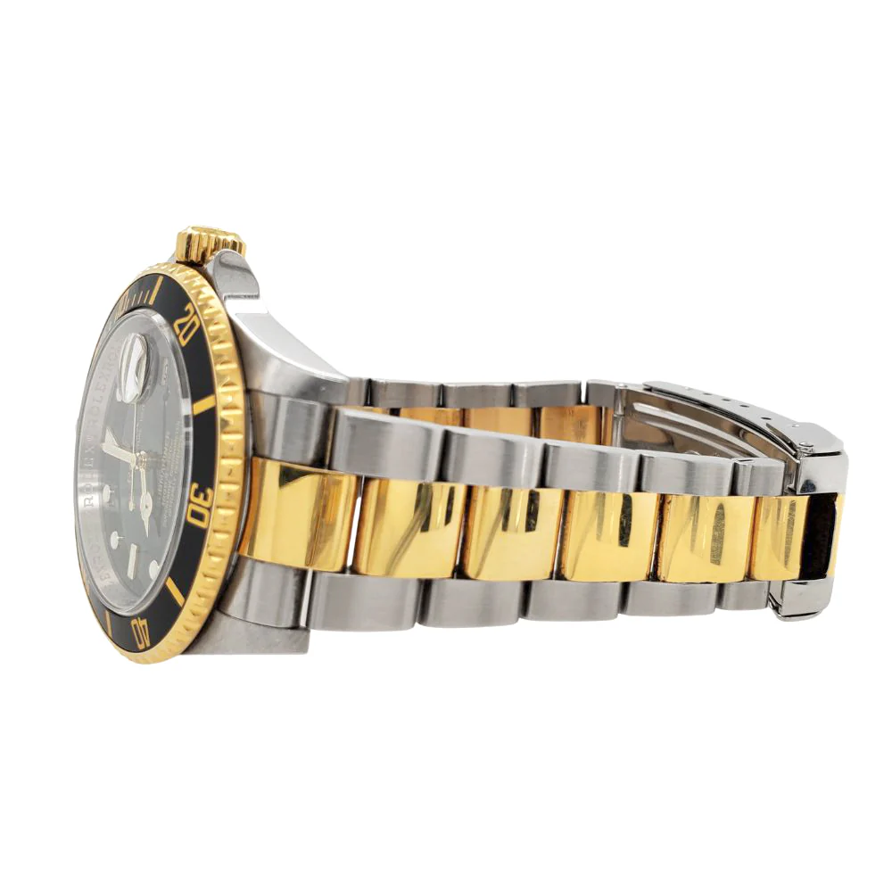 Rolex Submariner 40mm Two-Tone Yellow Gold/Steel Black Dial Watch 16613LN Box Papers - Image 4
