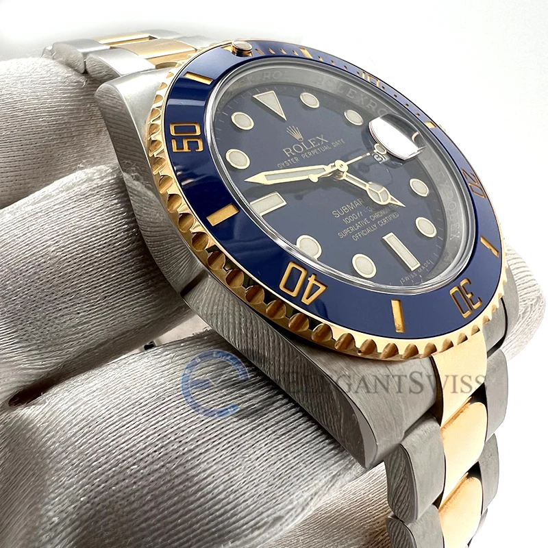 Rolex Submariner 40mm Two-Tone Yellow Gold/Steel Blue Dial Watch 116613LB Box Papers - Image 2