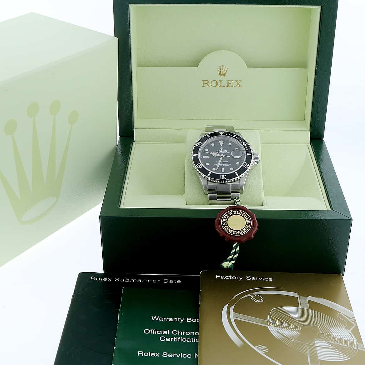 Rolex Submariner Black Dial 40MM Automatic Stainless Steel Mens Watch 16610T - Image 3