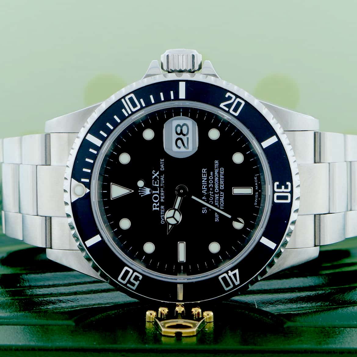 Rolex Submariner Black Dial 40MM Automatic Stainless Steel Mens Watch 16610T - Image 2