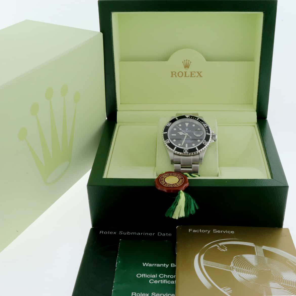Rolex Submariner Black Dial 40MM Automatic Stainless Steel Mens Watch 16610T - Image 3
