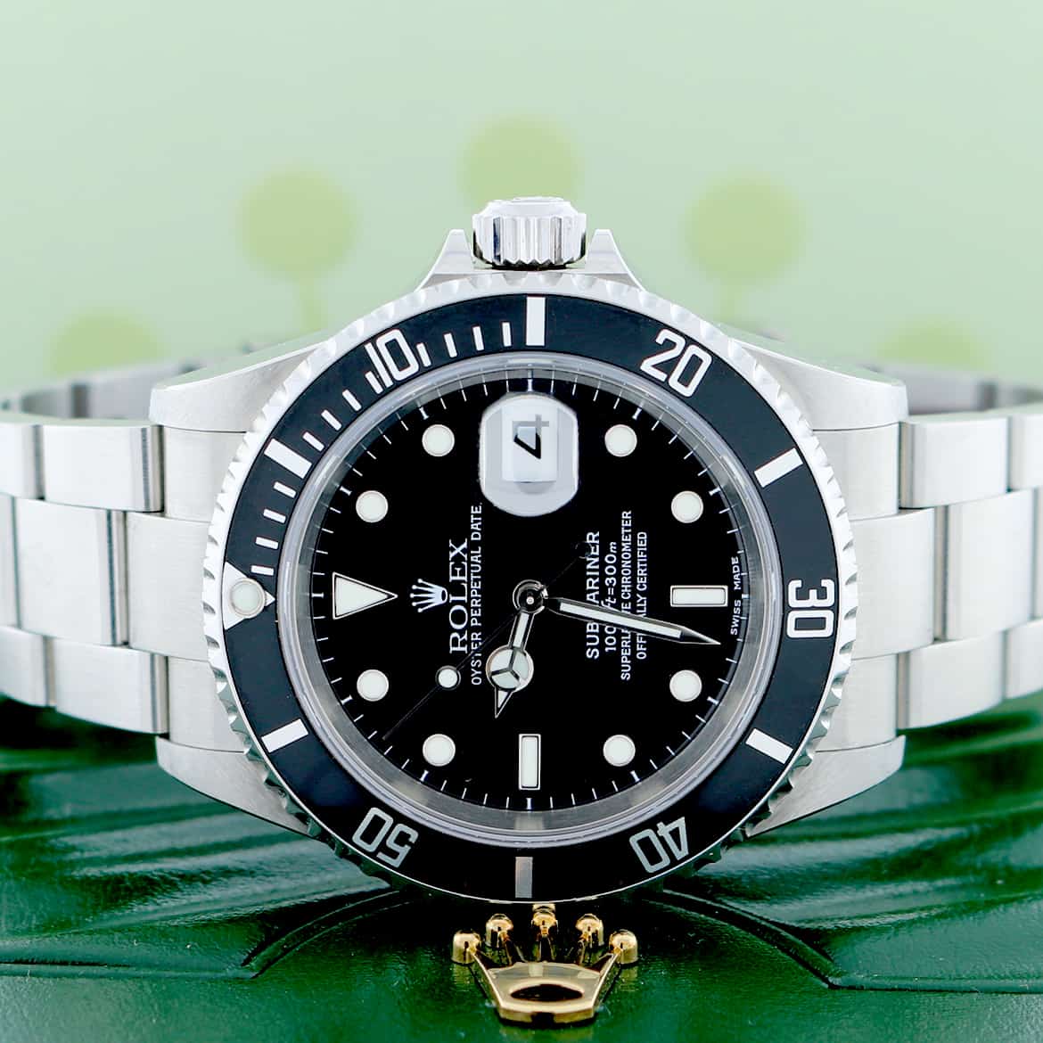 Rolex Submariner Black Dial 40MM Automatic Stainless Steel Mens Watch 16610T - Image 2