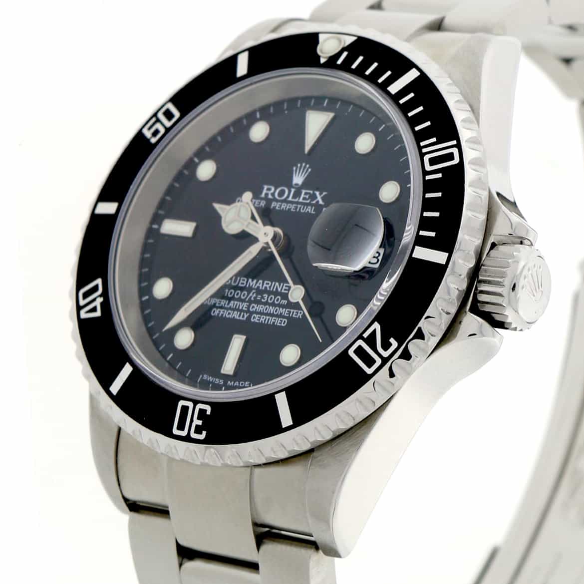Rolex Submariner Black Dial 40MM Automatic Stainless Steel Mens Watch 16610T - Image 5