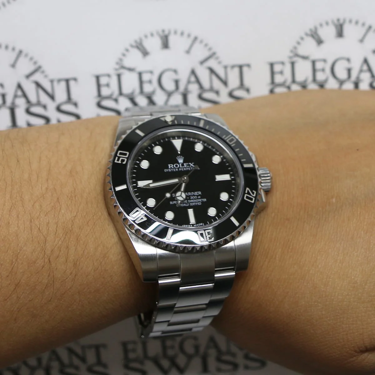 Rolex Submariner Black Dial 40MM Ceramic Bezel Automatic Stainless Steel Oyster Mens Watch 114060 - Image 2