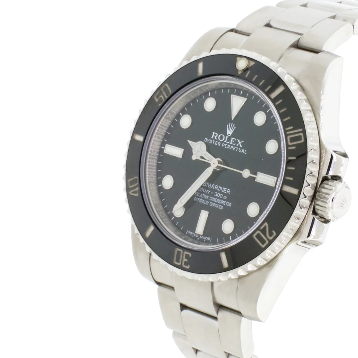 Rolex Submariner Black Dial 40MM Ceramic Bezel Automatic Stainless Steel Oyster Mens Watch 114060 - Image 8